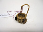 Dollhouse Miniature Artist  1 4 Scale Market  Basket   106 New