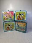 Vintage Disney Lot Of 4 Metal Lunch Boxes   Pictures 