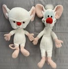 Vintage 1990   s Warner Bros Pinky And The Brain Plush Set Dakin Anamaniacs
