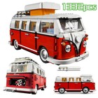 1332pcs Technical T1 Camper Van Bus Car Building Blocks Vehicle Assemble Model