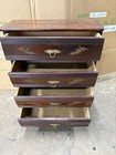 1880-1930 Antique Solid Wood Four-drawer Chest Organizer  jewelry Box-m