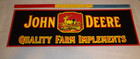 Vintage  john Deere Farm Implements  36  Metal Gasoline Tractor Advertising Sign