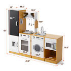 Joyldias Kid Pretend Kitchen Playset Freely Combination Cooking Toy W blackboard