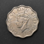 British India  1941  1 Anna  Calcutta Mint  George Vi  Wwii Era Coin