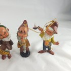 Vtg Christmas Elf Gnome Ornaments Pixie Dwarf Figurines Hong Kong Plastic