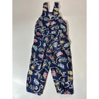 Oshkosh B gosh Overalls Toddler 4t Blue Excellent Vintage Nautical Boat Print