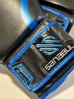 Sanabul Essential Gel Boxing Gloves 16 Oz Black Blue Training Sparring Mma