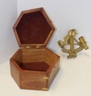 Replica Stanley London 1885 Sextant With Original Wood Box