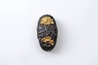 Fuchi Kashira Shakudo Nanakoji Japan Antique Mumei Peony Inlay Design Edo Era