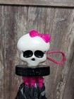 Mattel Monster High Gray Umbrella Black Pink Skull Emo Punk Goth Parasol