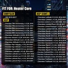 Hvac Heater Core For 2015-2017 Chrysler 200 2014-2023 Jeep Cherokee 68223043aa