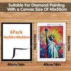 Skryuie 16x20 Inch Diamond Art Kits For Adults Frames - Magnetic Self-adhesive 