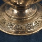 Middle Eastern  84  875  Silver Hand Chased Vase Bird Motif - Free Shipping Usa
