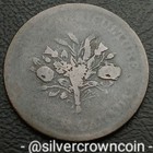 Canada Lower  Bouquet Un Sou Nd  1835  Km tn1 Token Montreal Trade   Agriculture