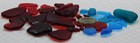Genuine Beach Sea Glass Red turquoise Lot Irregular Lot Surf Tumbled