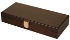 Da Vinci Mahogany Wood Poker Case With 100 Chip Capacity  chips Not Included 
