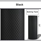 Faux Leather Fabric W foam Quilted Diamond Car Headliner Upholstery Sold By Yard