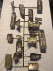 Vintage Brutalist Art Sculpture With Bronze And Copper Elements 32x21x6