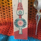 Vintage 1950s Shiny Brite 11  Glass Tree Topper W original Box