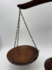Vintage Wooden Balance Scale Of Justice 12  Tall Desk Office Law Decor Display