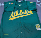 Vintage Mark Mcgwire  25 Athletics Throwback Green Sewn Stitched Jersey 