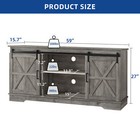 Farmhouse Tv Stand For 65  Tv Entertainment Center Media Console W  Sliding Door