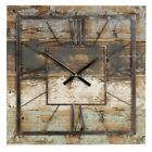Oversized Wall Clock Rustic Square Modern Farmhouse Country Shabby Chic Deco