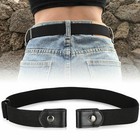 Buckle Free Elastic Invisible Waist Belt For Jeans No Bulge Hassle Men Women Usa