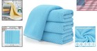 Set Of 4 Large 18 x28  Quick Dry Hand Towels     Soft Cotton   Stylish Blue