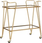 Gina Mid-century Bar Cart  Gold