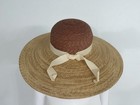 Vintage 1970s Bonwit Teller Natural Straw Hat W Ribbon Handmade France Fits S m