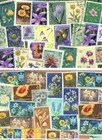 Lot Of 5 New  Postcards Flower   Bird Stamp Designs  Garden Photograph Postcross