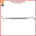 Periodontal Dental Lucas Surgical Bone Curettes 3mm Serrated Spoon Instruments