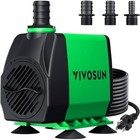 Submersible Water Pump 800gph Adjustable Flow High Lift Hydroponics Fountain New