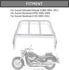 Sissy Bar Rear Luggage Rack For Suzuki Boulevard M50 C50 Intruder Vl800 Chrome