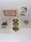 5 Piece Finished Cross Stitch Variety Love Patterns 