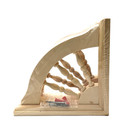 Decorative Wood Spindle Corbel Bracket 7x7 Victorian Style Shelf Trim Two Pieces