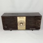 Vintage 1959 Silvertone Tube Radio Model 9004 Brown Made In Usa