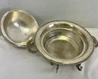 Antique Victorian Meridian B Co  Butter Dish    Lid 6 5   vintage Silver