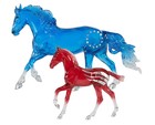Breyer New   Betsy And Ross   Clear Decorator Mare Foal Traditional Model Horse