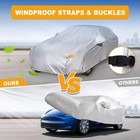Full Car Cover Waterproof All Weather Protection Anti-uv Cotton Lining A  
