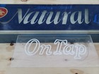 Vintage 1970   s Natural Light - Anheuser Busch  Beer Sign Works 28 X 8 X 5   