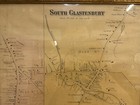 Antique South Glastenbury Map Scale 30 Rods To An Inch Framed