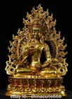 10  Old Tibet Copper Gold Vajradhara Vajrasattva Buddha Backlight Statue
