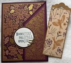 Stampin Up  Card Kit Autumn Card   Bookmark Blackberry Beauty Oak Birds Readers