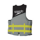 Speedo Adults Swimming Life Jacket Vest Pfd Uscg 14 yr Black lime