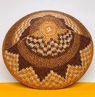 Kavango Open Palm Basket  15 5  Diameter   Namibia  Southwest Africa 
