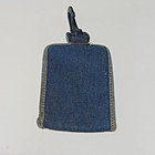Tommy Hilfiger Denim Id Card Holder For Lanyard Luggage Tag Badge Holder Wallet