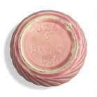 Vtg Brush Pottery Indoor Planter Pink Swirl 326-5 Usa 1950 s  4 5x5   