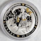 2019 Silver Canada 1oz Proof Thor Gold Colorized  20 Coin Ogp